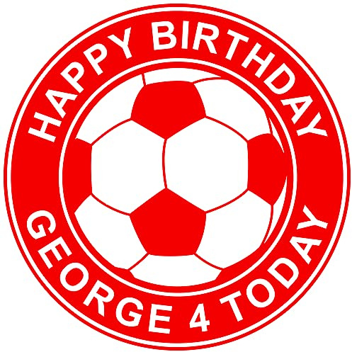 Any Colour Football United FC - Red - Any Size (4in - 7.5in) Personalised Edible Cake Topper on Premium Icing