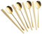 Buyer Star 4 Sätze Korean Essstäbchen und Löffel 8 Stück Edelstahl Dessertlöffel Stäbchen Geschirr Service für 4 Personen Chopsticks Spoons