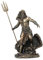 Veronese Design Griechischer Gott, Poseidon, stehend über stürzenden Wellen, Statue