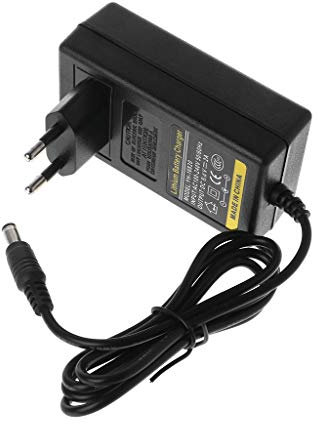 JENOR Chargeur De Batterie 8.4V DC 2A Adaptateur Secteur Intelligent Au Lithium Li-on UE Transformateur De Prise UE, Arrêt Complet