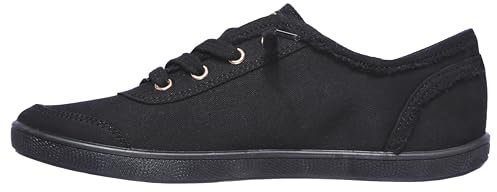 Skechers Women's Bobs B Cute Sneaker, Black Canvas/Trim, 5.5 UK
