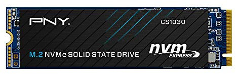 PNY CS1030 2TB M.2 NVMe PCIe Gen3 x4, 2100MB/s Vitesse de Lecture, 1900MB/s Vitesse d'écriture Internal Solid State Drive (SSD)