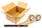 verpacking Faltkartons Kartons 1 wellig 650 x 350 x 370 mm - KK 129 Versandkarton (20 Kartons & 2 Rollen Papierklebeband)