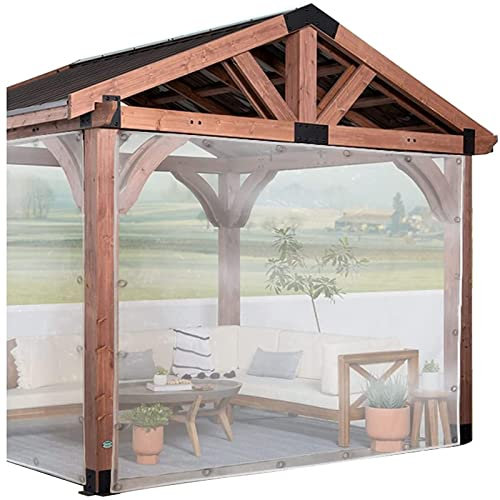 PVC Waterproof Tarpaulin Heavy Duty Clear Tarp, 1x1m 2x3m 2x6m 4x5m 5x7m 6x8m Foldable Transparent Plant Cover For Gardens, Greenhouses, Terrace (Size : 3x3m)