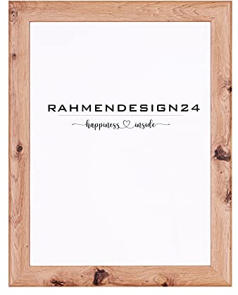 Rahmendesign24 Bilderrahmen Fiona 50x75 Eiche natur Fotorahmen, Wechselrahmen, Posterrahmen, Puzzlerahmen