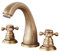 BiaoTeng Robinet Retro 3 Trous Lavabo Salle De Bain,Robinet Retro Salle De Bain Laiton,Robinet à Trois Trous,Robinet Laiton Antique,Mitigeur Lavabo 3 Trous,Antique B