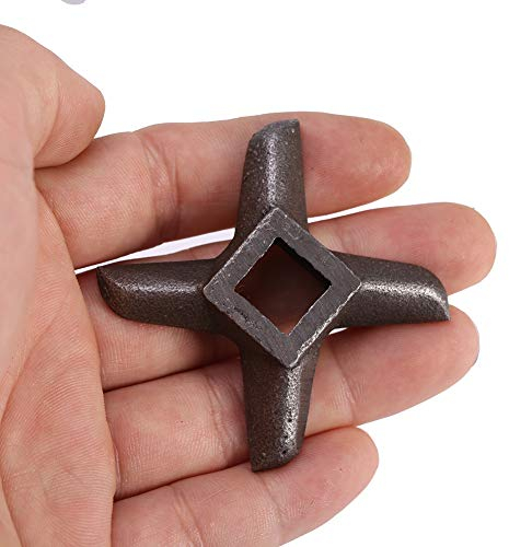 Fleischwolf Messer,1 Gallone,Fleischwolf Teile 12,5 Fleischwolf,Cabelas Nr. 5 Fleischwolfklinge,Fleischwolfmesser Kreuzförmige Profi-Küchenfleischwolf-Klinge Aus Stahl,Fleischwolf,Teil 5 (Nr.10)