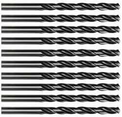 STROXX 10x Spiralbohrer - 9,5mm - HSS DIN 338 - Rollgewalzt - Stahlbohrer - Metallbohrer - Zubehör für Bohrschrauber und Bohrständer