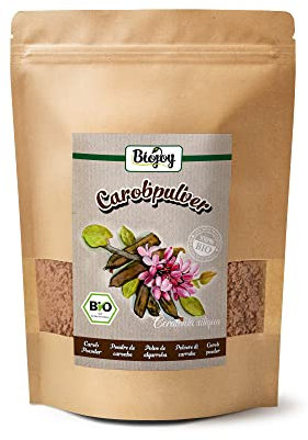 Biojoy Poudre de caroube BIO (500 g), Farine de caroube, pure et sans additifs (Ceratonia siliqua)