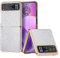 COQUE pour Motorola Razr 40 étui de téléphone, éblouissant Couleur Pliant à clapet Texture étui de téléphone Motorola Razr 40 téléphone Mobile (Blanc)