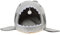 Housoutil Pet Dog Cat Shark Design Plüschbett Haus Nest s Für Hunde Und Katzen Bequemes Haustierbett Mit Weichem Material Für Entspannte Ruhezeiten