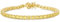 FANCIME 14K Vergoldet Damen Tennisarmband mit Synthetischer Citrin, Geburtsstein Geschenk Schmuck für Sie Damen Mädchen, Länge 19 cm