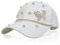 NiceYnn Cappello da baseball da donna con stampa floreale e strass, cappello da sole per ragazze, cappello da sole pre-curvo, berretto casual per sport all'aria aperta, visiera da golf, regolabile,