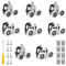 Shower Door Rollers, 0.9”/23mm Shower Door Wheels Replacement with Anti- Collision Blocks and Screws, Top and Bottom Wheels for Curved Shower Door Shower Enclosure, Pack of 8