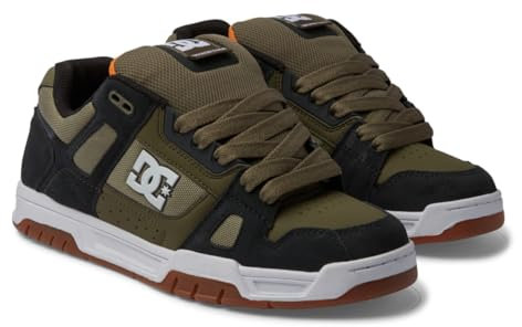 DC Shoes Stag - Leather Shoes for Men - Lederschuhe - Männer - 44.5 - Grün