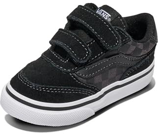Vans Unisex Kinder Brooklyn Ls V Sneaker, Checkerboard Black/Asphalt, 26 EU