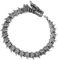 Flongo Drache Schlange Armband für Herren: Gotik Wikinger Edelstahl Flexibel Biegbar Drachenkopf Schlangenkette Schlangenarmband Punk Bully Vintage Mystery Armkette Armreif Silber