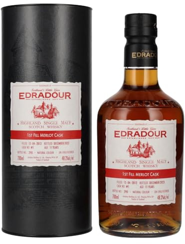 Edradour 11 Years Old ST. MICHAEL-EPPAN Merlot Cask #1 2012 48,2% Vol. 0,7l in Geschenkbox