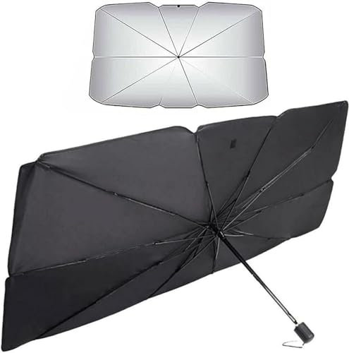 CLLYBF66 Coche Sol Sombra para Toyota Auris II 2012 2013 2014 2015 2016 2017 2018, Parasol para Parabrisa de Plegable Sombrilla Protector Resistir a los Rayos UV del Sol,B