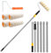 Rouleau de peinture avec manche d'extension – Rouleau de peinture extensible | Long rouleau de peinture | Rouleaux extensibles pour plafond | Fournitures de peinture murale portable pour plafond,