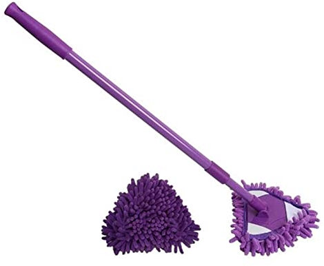 Msuiiixcccc wet and dry mop Multifunctional Telescopic Cleaning Mop, Rotatable 180 Degrees, Microfiber Mop, Household cleaning mop (Size : Mop) (A mop head)