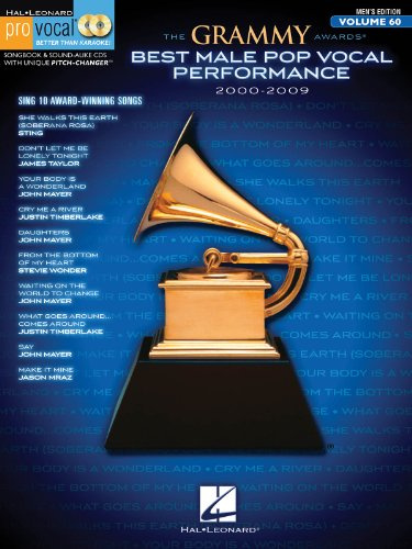 The Grammy Awards Best Male Pop Vocal 2000-2009: Pro Vocal Men's Edition Volume 60 (Hal Leonard Pro Vocal)