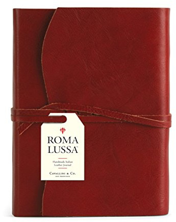 Cavallini & Co. Roma Lussa Leder-Tagebuch, Rot