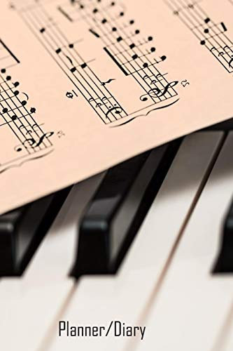 Planner/Diary: Undated Weekly Planner - Gift for Music Love, Piano, Keyboard Player