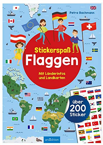 Stickerspaß Flaggen: Mit Länderinfos und Landkarten - über 200 Sticker