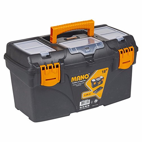 URBNLIVING Large Plastic 18 Tool Box Organiser