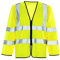 Supertouch 32645 Long Sleeved Hi Vis Zip Vest, XX-Large, Yellow