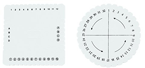 Flechten Kumihimo Disk für Macrame geflochtene Schnur String Armband, 2St