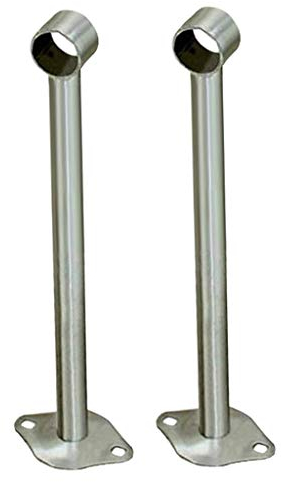 LOVIVER 2pcs Stangenhalter Deckenhalter Deckenhalterung für Kleiderstange Vorhangstange Gardinenstangen, 300 mm