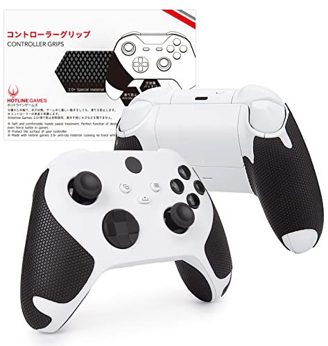 Hotline Games 2.0 Plus Controller Grip for Xbox Series X/S Controller Grips Tape XSX XSS controllers, Anti-Slip, Sweat-Absorbent, Easy To Apply (Handle Grips (4PCS))