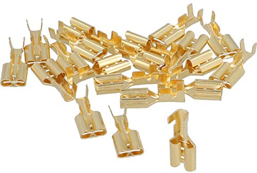 cartrend 10480 Flachsteckhülsen-Set blank 6,3 mm, 20-teilig
