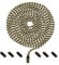 Pull Chain Extension for Ceiling Fan and Light Fixture, Made from All Copper Materials, 59-inch Long with 6 Matching Connector (Bronze)