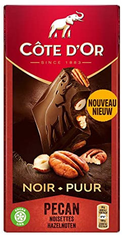 Cote D Or Chocolat noir pécan noisettes COTE D'O