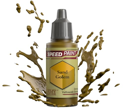 The Army Painter Speedpaint Sand Golem 2.0, Single Acrylic Paint 18ml One-coat Painting Soloution For Fantasy Tabletop Miniatures Like Warhammer 40k and Dungeons And Dragons Figures