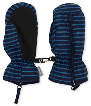 Sterntaler Baby Jungen Fäustel gestreift Handschuh - Baby Fäustlinge Winter, Baby Handschuhe - wasserdicht aus Funktionsmaterial - marine, 4