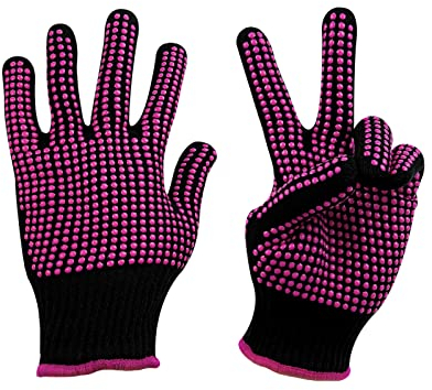 HTVRONT Gants résistants à la chaleur pour sublimation – 2 gants thermiques pour sublimation avec bosses en silicone, gants de travail résistants à la chaleur pour femme, taille universelle 24 x 15 cm