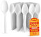 Shefa 2000 Premium Spoons, Heavy Duty Spoons, Microwave-Safe Tablespoon, 6 Long for Birthday, Parties, Camping
