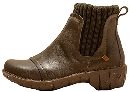 El Naturalista Damen Chelsea Boots Yggdrasil, Frauen Stiefeletten,Wechselfußbett,uebergangsstiefel,Schlupfstiefel,flach,Forest,37 EU / 4 UK