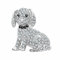 KristLand Vintage Hund Brosche Vollkristall Tier Brosche Pin Corsage Art Deco Retro Niedlicher Hund Brosche Pin Geburtstag Party Geschenk für Frauen Männer