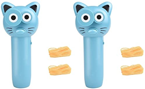 ibasenice 2 Sätze Seilwerfer Elektrisches Seilwurfspielzeug Stress-spielzeug Spielzeug Zum Schießen Von Seilen Seilspielzeug Haustier Neckendes Spielzeug Drinnen Abs Seil Werfen Vorschule