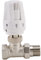 ANTIOCH Robinet de radiateur thermostatique en laiton de 3/4 Pouce, robinet de contrôle de température automatique DN15 de type droit, chauffage au sol