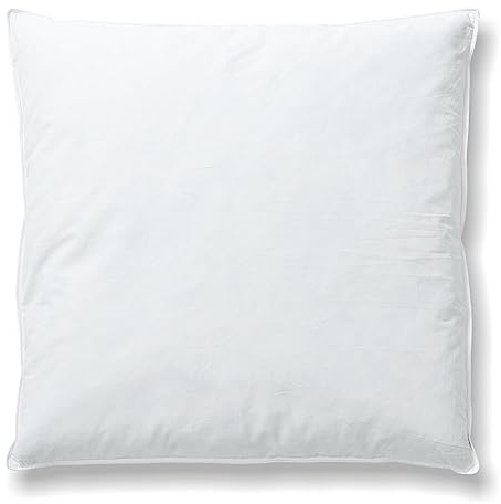 RIBECO GERMANY Federkissen Johanna, Kopfkissen 40x80 cm weiß mit optimaler Stützkraft für den Kopf- und Nackenbereich, hergestellt aus Federn & Daunen und anschmiegsamer Baumwolle, Made in Germany
