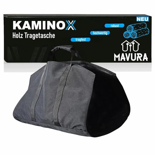 KAMINOX Kaminholztasche Holztasche Holzkorb Tragetasche, Kaminholz Brennholz Halter Tasche