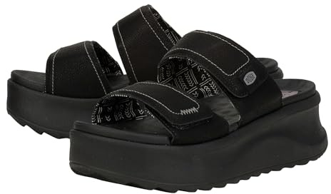 Hey Dude Delray Slide Classic - Sandals for Women - Textile and Synthetic Upper - Cotton Lining - EVA Outsole