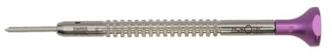 Horotec MSA01.214 - Cacciavite per orologiaio, corpo e stoppino a forma di T in acciaio inox, testa in alluminio con cuscinetto a sfere, prodotto in Svizzera (1,60 mm)