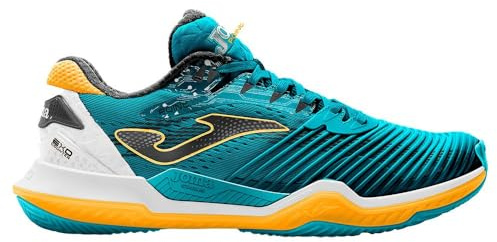 Joma Scarpe t.Point 23 Argilla Petrolio Zafferano, Padel Uomo Tessuto, Sport Indoor, Tennis, Pickleball, hitball, Uomo